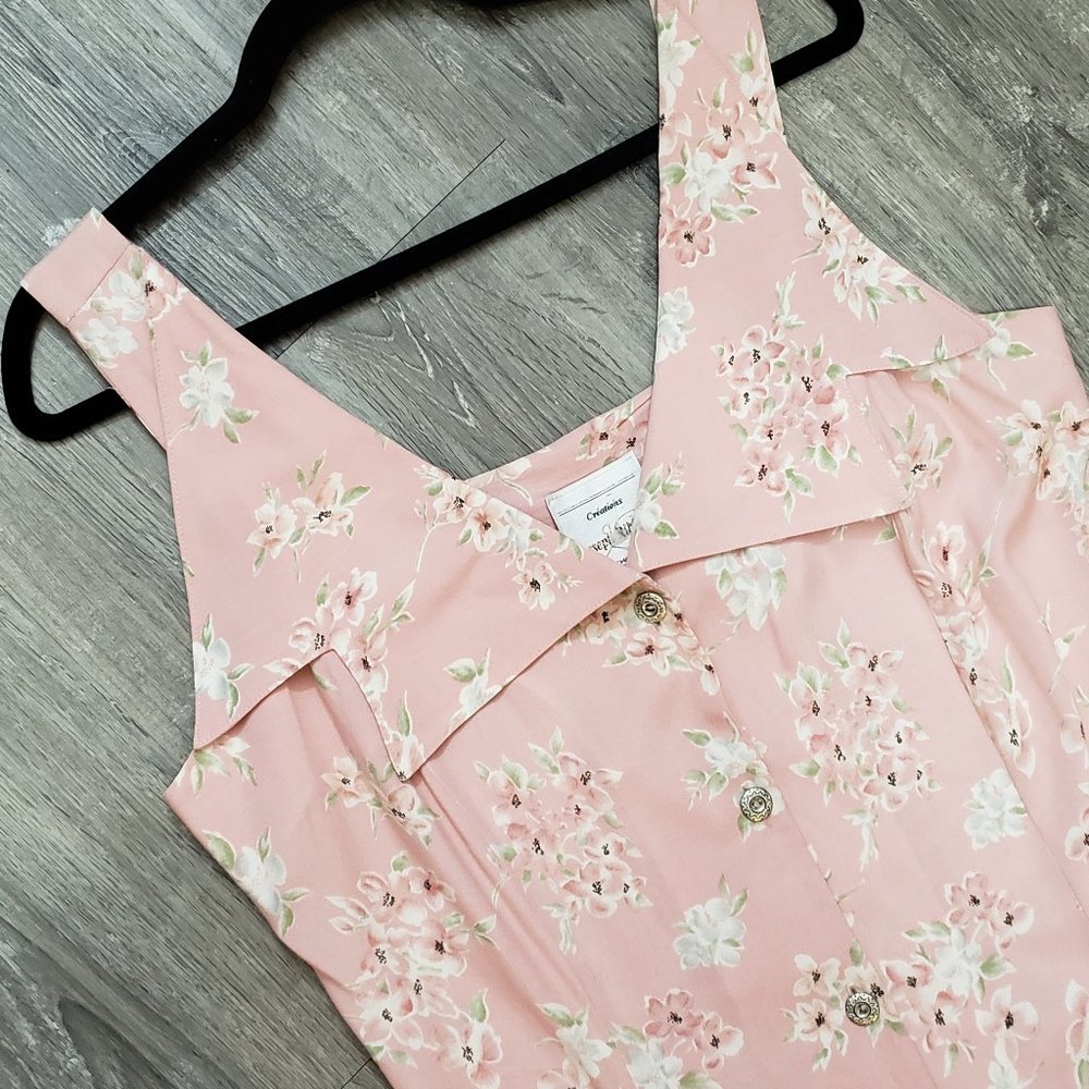 Joseph Ribkoff Vintage Cottagecore Pink Floral Dress 10 - Picture 5 of 10